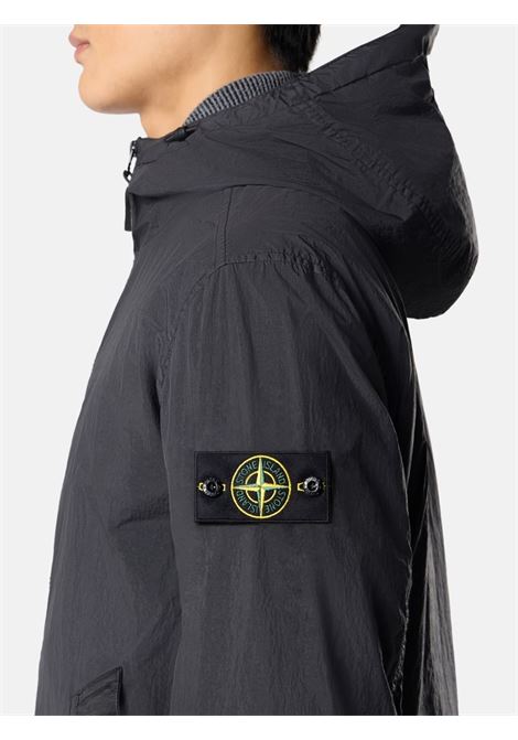 4100001 crinkle reps ny jacket man black STONE ISLAND | L1S15 4100001 S0A23V0029